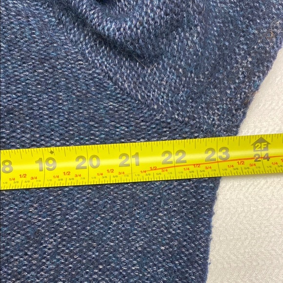 Banana Republic Sweater Mitzi Hoodie Wool Alpaca Blend Navy Blue Size Large - Picture 8 of 10